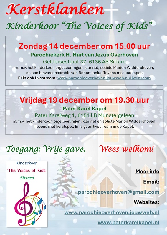Zondag 14 december en zondag 19 december